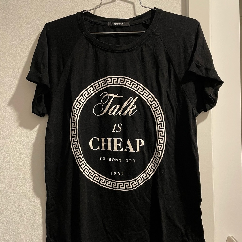 Simple black tee
